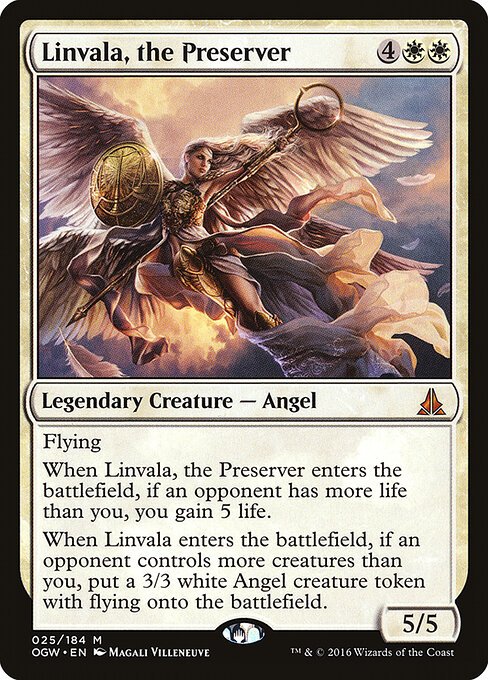 Linvala, the Preserver card from OGW #25