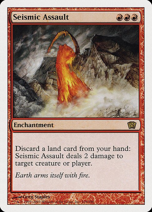 Seismic Assault card from 8ED #219