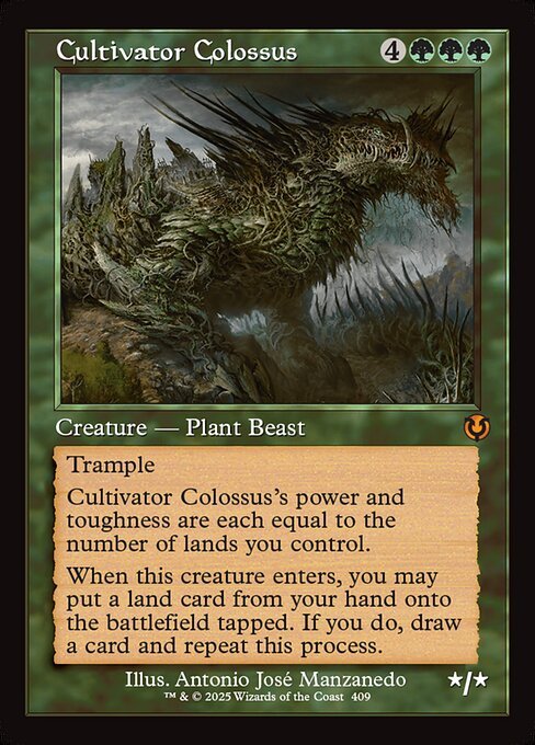 Cultivator Colossus card from INR #409