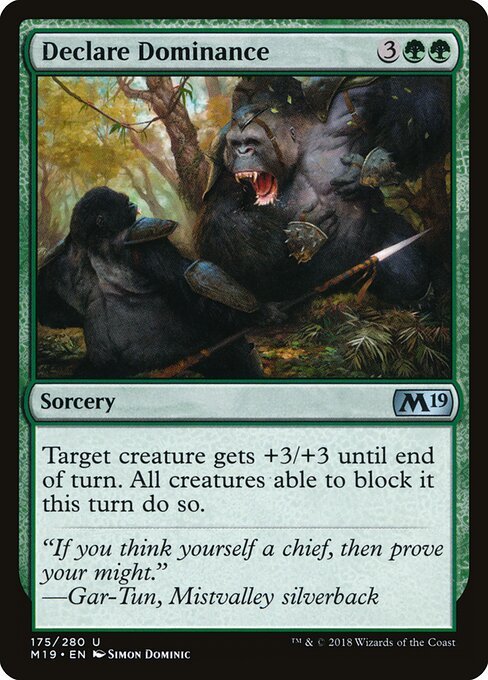 Declare Dominance card from M19 #175