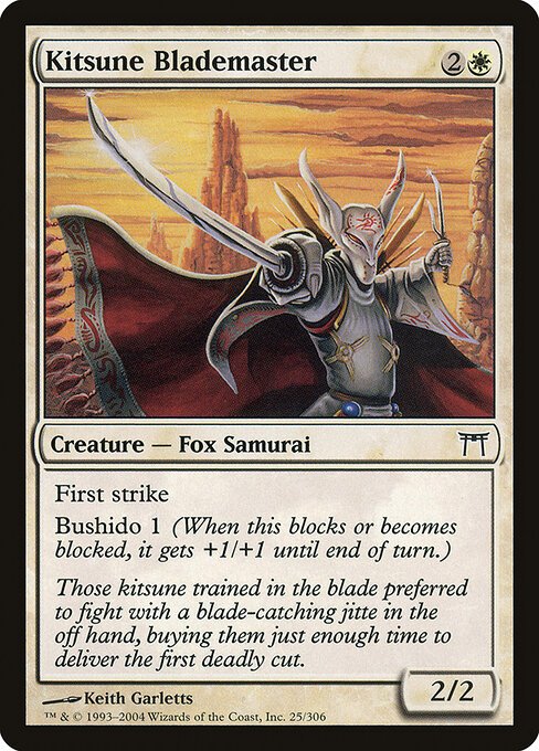 Kitsune Blademaster card from CHK #25
