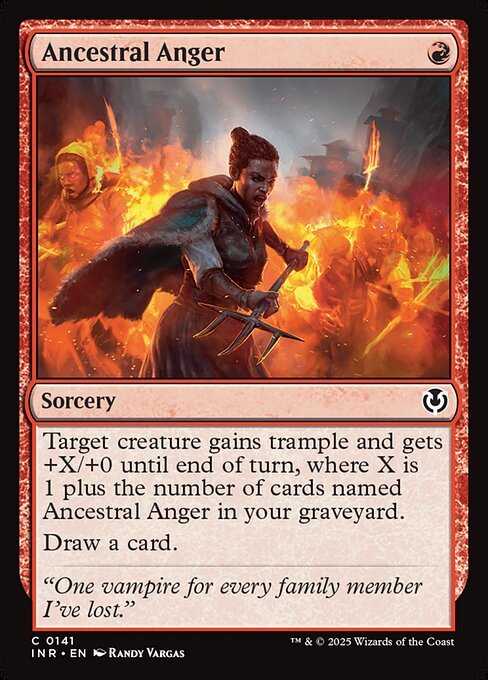 Ancestral Anger card from INR #141