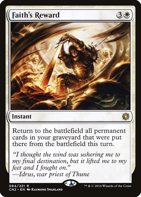 Faith's Reward card from CN2 #84
