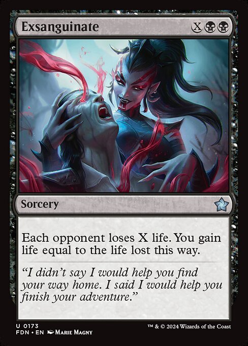 Exsanguinate card from FDN #173