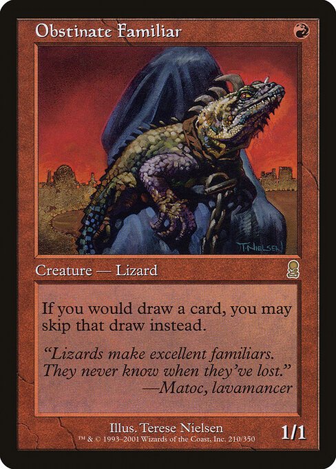 Obstinate Familiar card from ODY #210