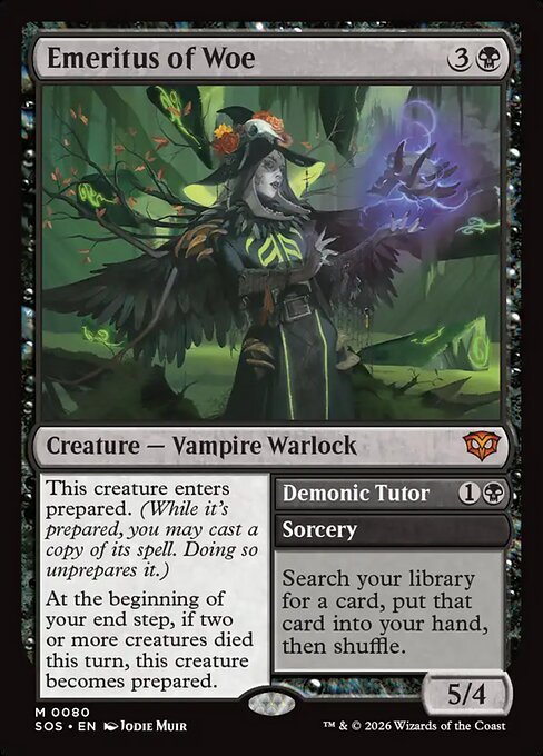 Emeritus of Woe card from SOS #80