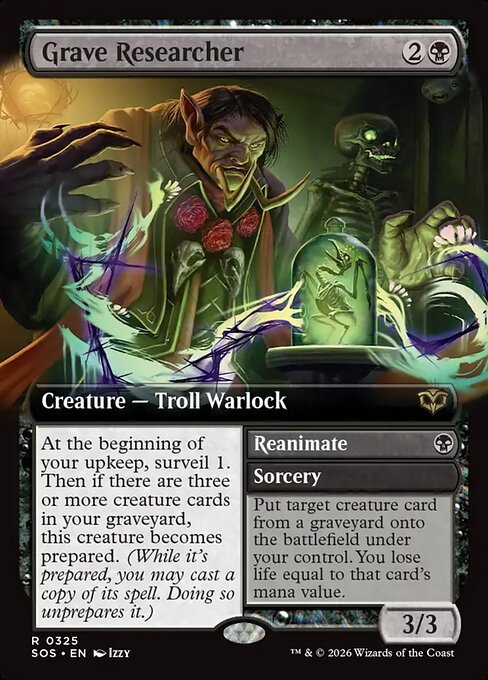 Grave Researcher card from SOS #325