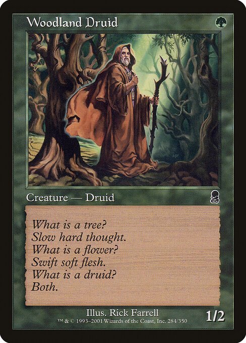 Woodland Druid card from ODY #284