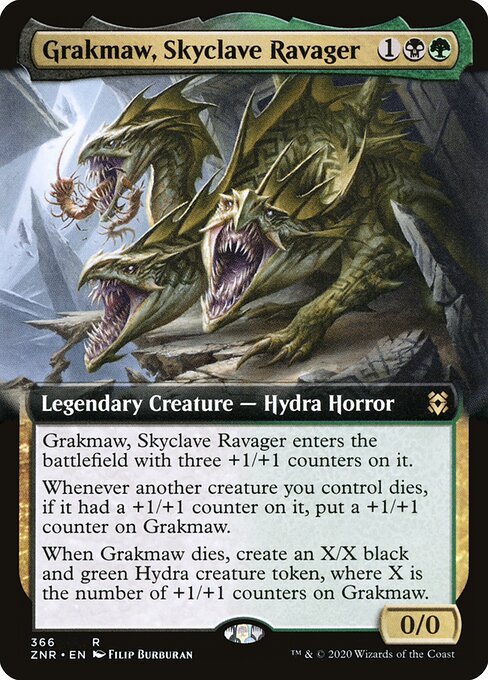 Grakmaw, Skyclave Ravager card from ZNR #366