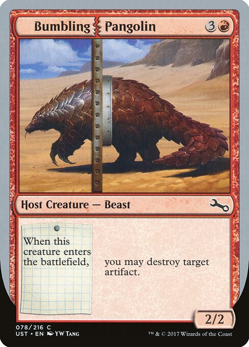 Bumbling Pangolin card from UST #78