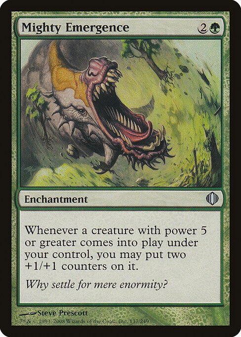 Mighty Emergence card from ALA #137