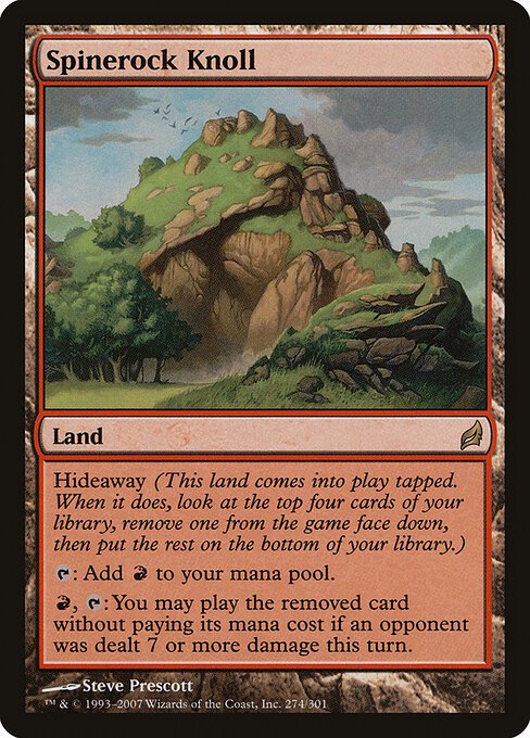 Spinerock Knoll card from LRW #274