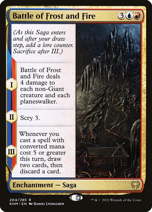 Battle of Frost and Fire card from KHM #204