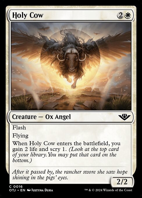 Holy Cow card from OTJ #16