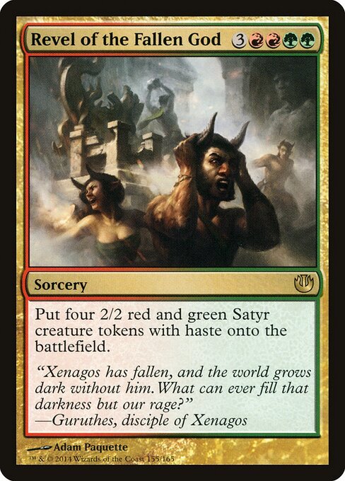 Revel of the Fallen God card from JOU #155