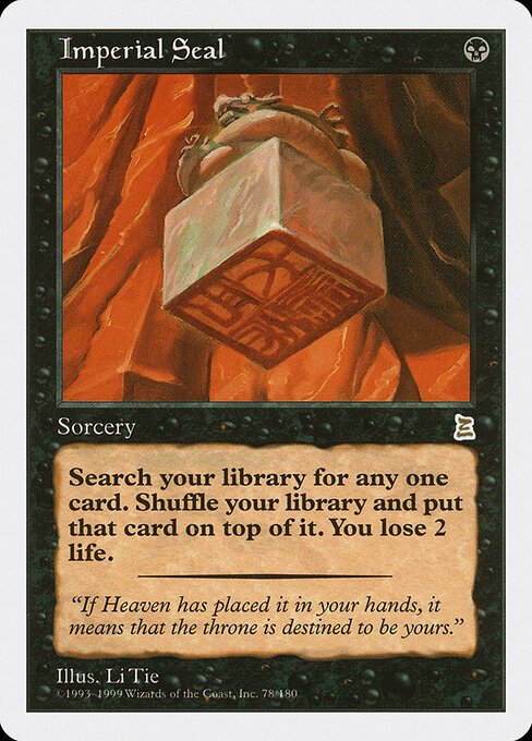 Imperial Seal card from PTK #78