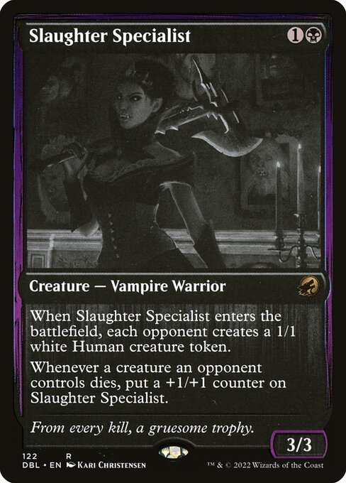 Slaughter Specialist card from DBL #122