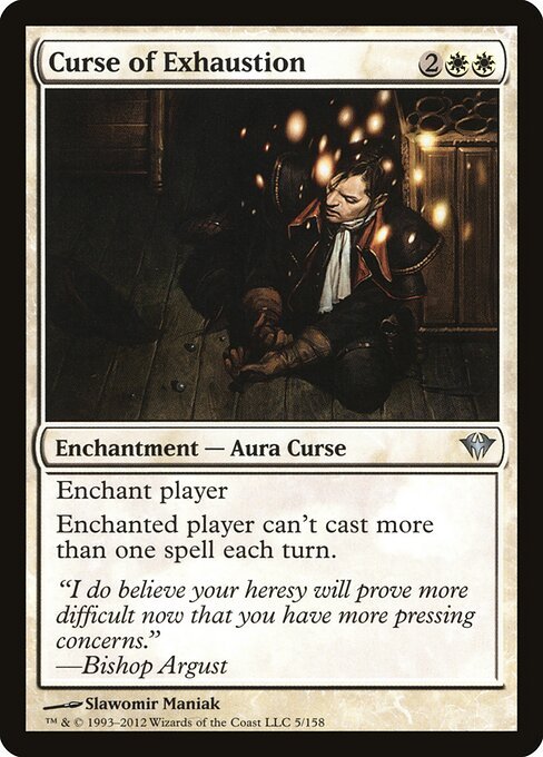 Curse of Exhaustion card from DKA #5