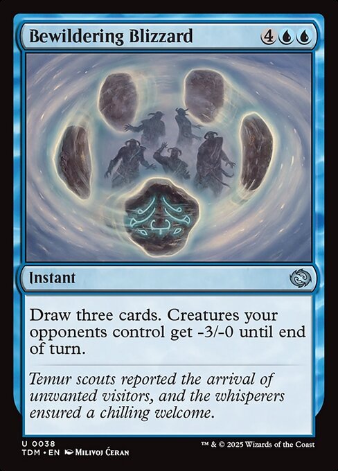 Bewildering Blizzard card from TDM #38