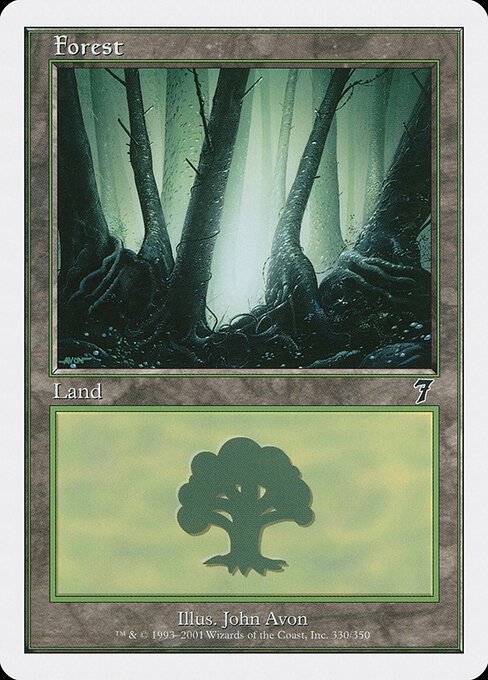Forest (330) card from 7ED #330