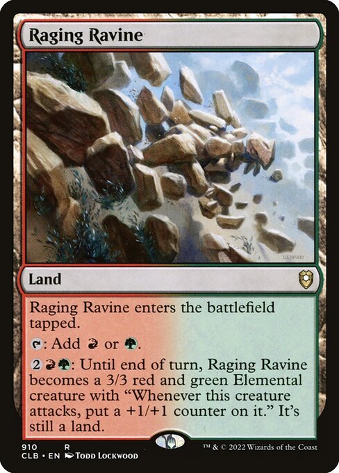 Raging Ravine card from CLB #910