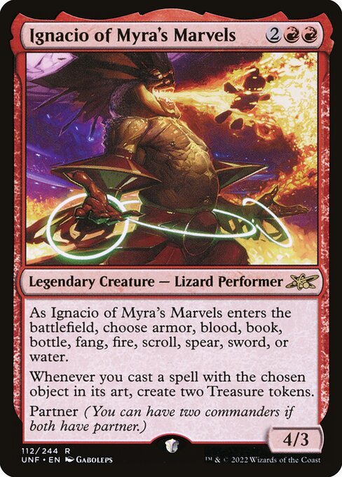 Ignacio of Myra's Marvels card from UNF #112