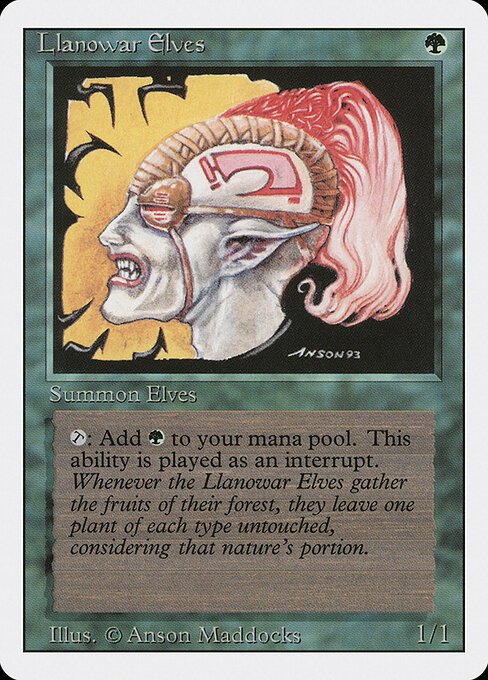 Llanowar Elves card from 3ED #product-1483