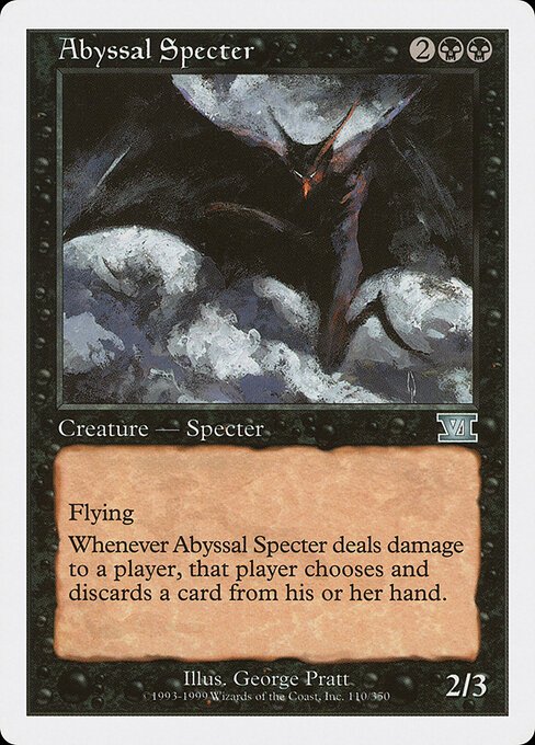 Abyssal Specter card from 6ED #110