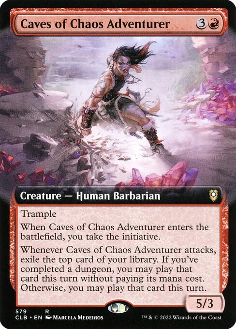 Caves of Chaos Adventurer card from CLB #579
