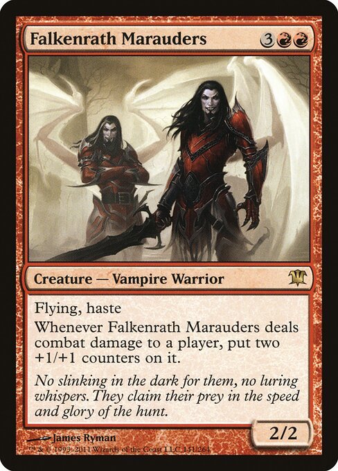 Falkenrath Marauders card from ISD #141