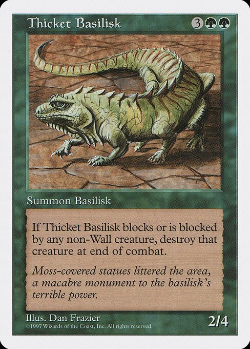 Thicket Basilisk card from 5ED #product-2404