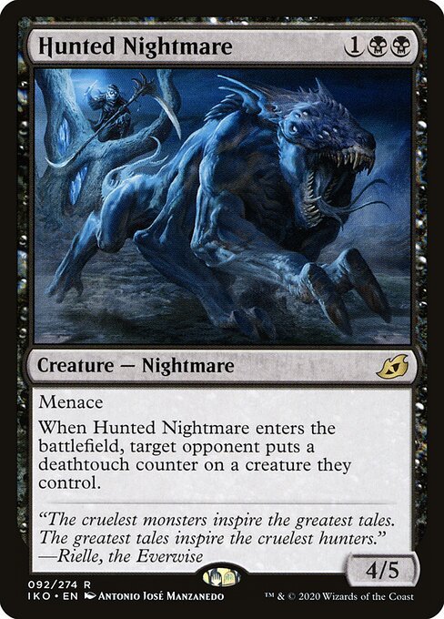 Hunted Nightmare card from IKO #92