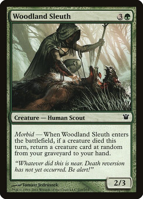 Woodland Sleuth card from ISD #210