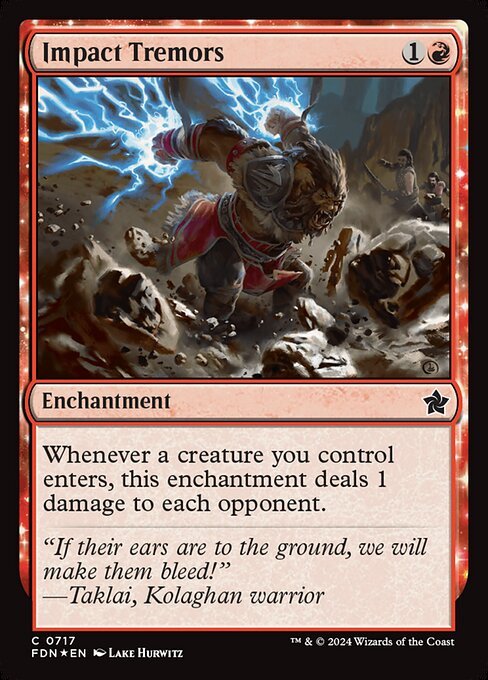 Impact Tremors card from FDN #717