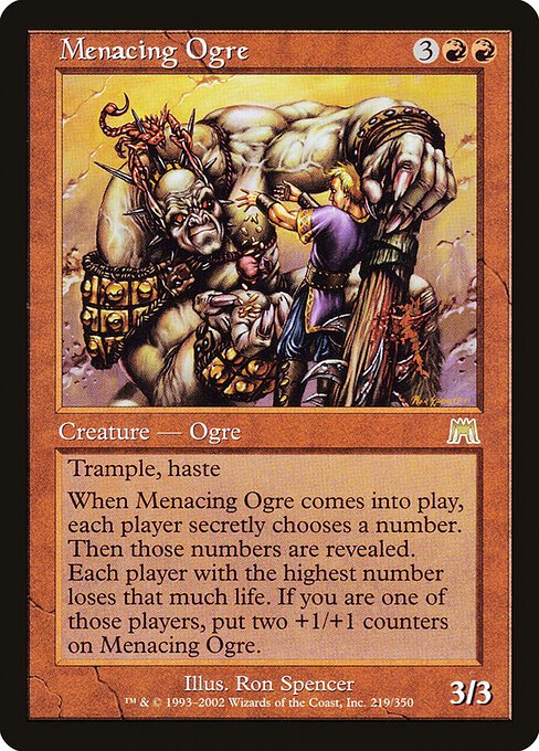Menacing Ogre card from ONS #219