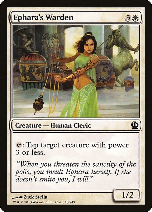Ephara's Warden card from THS #10