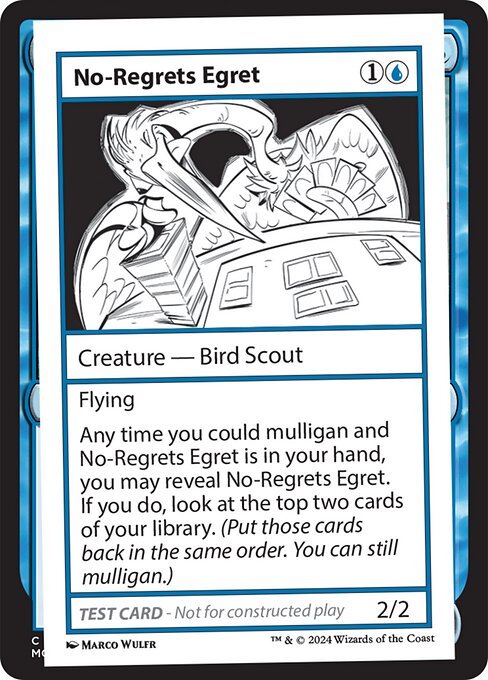 No-Regrets Egret card from MB2PC #533