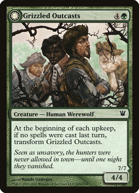 Grizzled Outcasts card from ISD #185