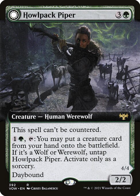 Howlpack Piper card from VOW #392