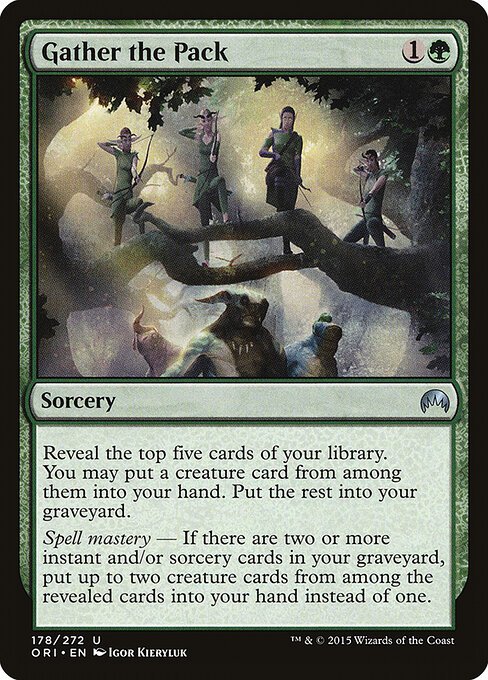 Gather the Pack card from ORI #178