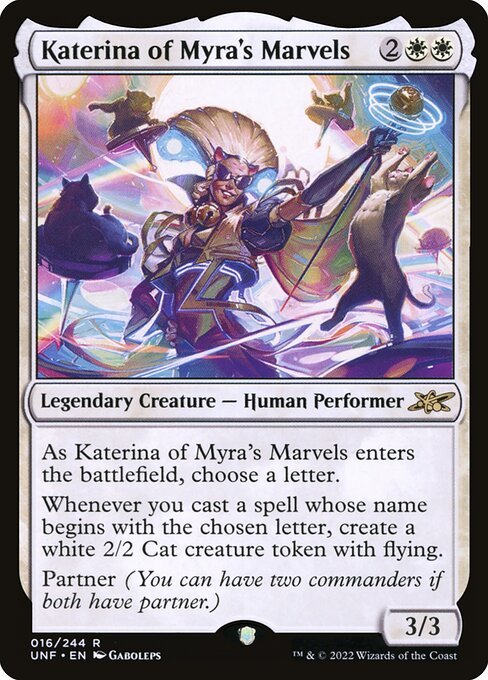Katerina of Myra's Marvels card from UNF #16