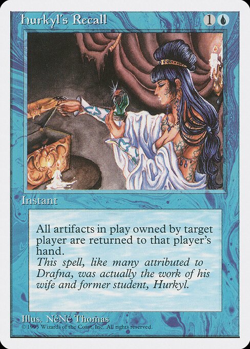 Hurkyl's Recall card from 4ED #77