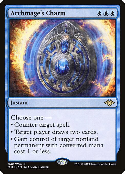 Archmage's Charm card from MH1 #40