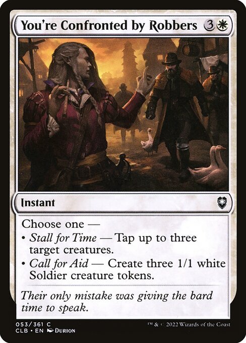 You're Confronted by Robbers card from CLB #53