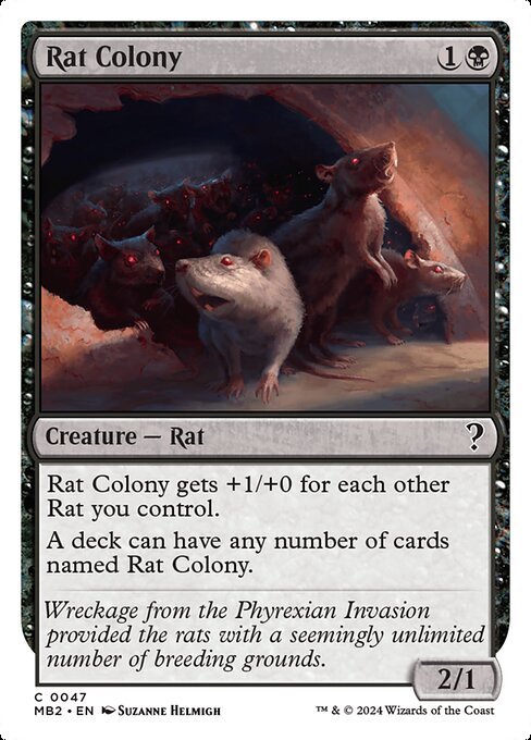 Rat Colony card from MB2 #47