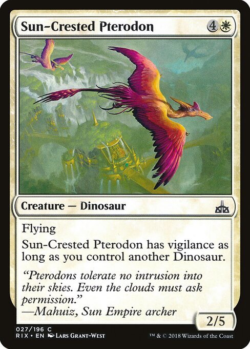 Sun-Crested Pterodon card from RIX #27