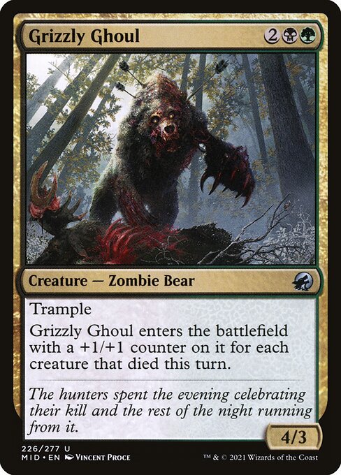 Grizzly Ghoul card from MID #226