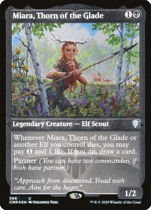 Miara, Thorn of the Glade card from CMR #566