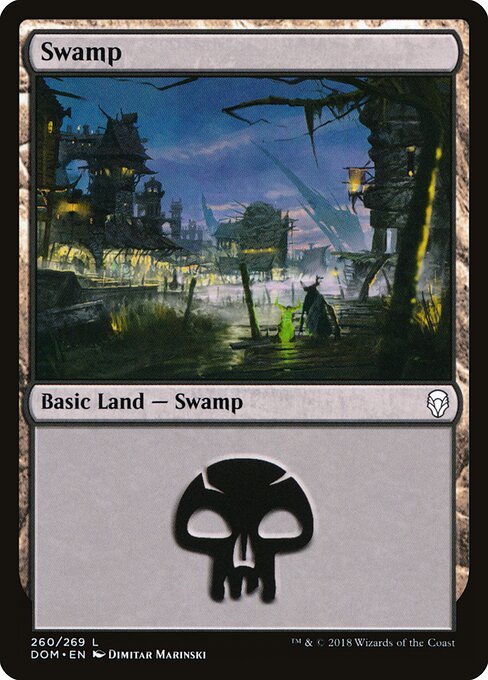 Swamp (260) card from DOM #260