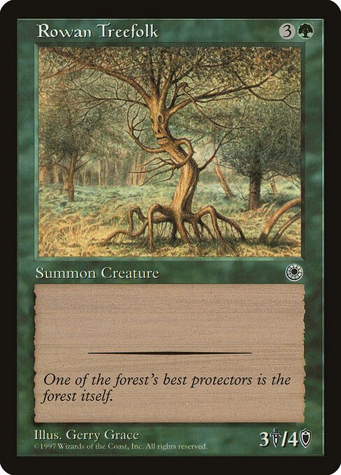Rowan Treefolk card from POR #product-763